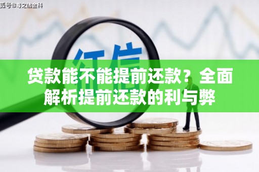 扎囊贷款能不能提前还款？全面解析提前还款的利与弊
