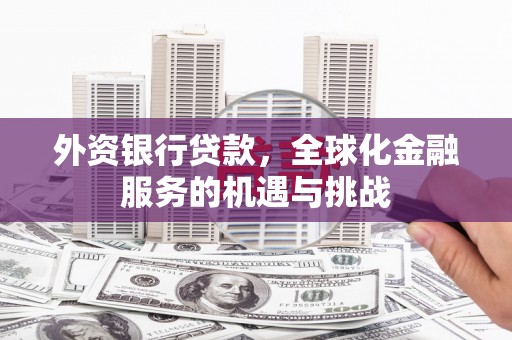扎囊外资银行贷款，全球化金融服务的机遇与挑战