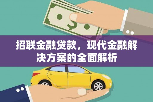 扎囊招联金融贷款，现代金融解决方案的全面解析