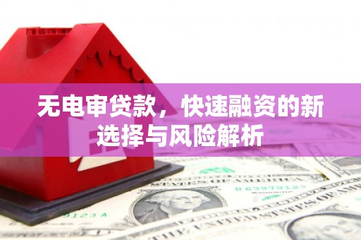 扎囊无电审贷款，快速融资的新选择与风险解析