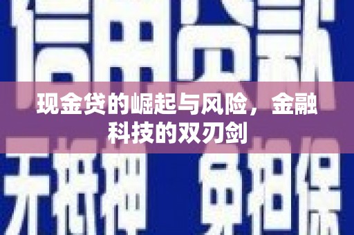 扎囊现金贷的崛起与风险，金融科技的双刃剑