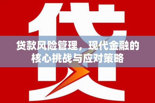 扎囊贷款风险管理，现代金融的核心挑战与应对策略